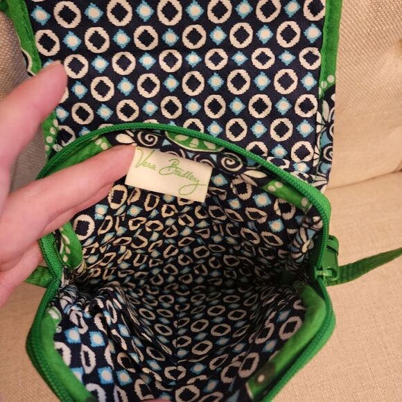 Vera Bradley Green and Blue Mini Cupcake Small Crossbody - Picture 3 of 3
